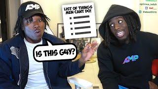 Duke Dennis & Kai Cenat Talks About Twitters List Of What Men CANT DO! 