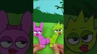 Making Incredibox Sprunki Pinki x Lime baddie love Jiggly Big Balloon DIY #incredibox #sprunki