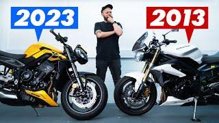 Are Modern Motorcycles ACTUALLY Better? Triumph Street Triple 765 vs 675