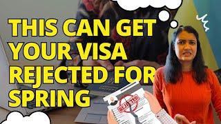 F1 VISA Tips + Mistakes for Spring Admissions