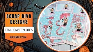 SCRAP DIVA DESIGNS HALLOWEEN DIES | SEPTEMBER 2024 | @SCRAPDIVA29