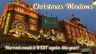 Harrods Christmas 2024 lights are ON! Hyper luxury Xmas decorations #harrods