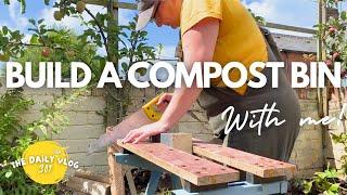 BUILDING A COMPOST BIN - from reclaimed wood - The Daily(ish) Vlog 301