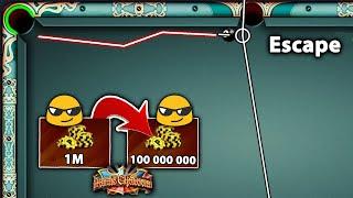 8 Ball Pool - Crazy Escape in Zero to Billion (PARIS ONLY) Ep#2 (1M to 100M coins) GamingWithK