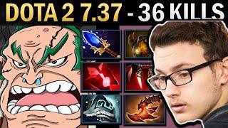 Pudge Dota 2 7.37 Miracle with 22 Kills and Crimson - TI14