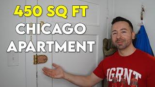 MY TINY CHICAGO APARTMENT TOUR - 450 Square Foot Lincoln Park Chicago One Bedroom Apartment