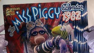 Opening my unopened 1982 Miss Piggy Calendar