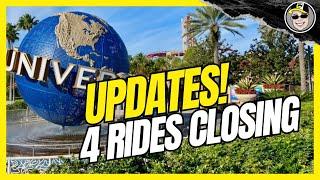 Update! 4 Rides Closing at Universal Studios Florida ~ What's New at USF?