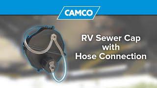 RV Sewer Cap with Hose Connection