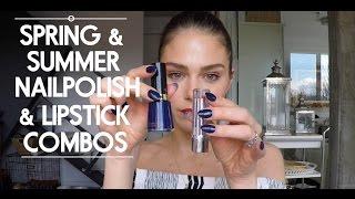 Spring & Summer Nail Polish & Lipstick Combos