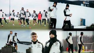 Manchester United training today at Carrington!!  Snow takeover ,Mainoo, Ugarte, Zirkzee, Amad