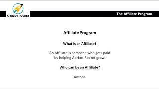 Apricot Rocket Affiliate Program Overview