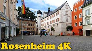 Rosenheim, Germany Walking tour [4K].