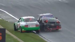 Aussie Racing Cars 2024 | Tasmania Race 1 | Chapman&Mann Big Crash