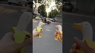 Quack up your summer with the banana duck water gun!