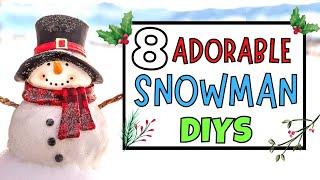 ADORABLE SNOWMAN DIYS!/Dollar Tree Christmas DIY 2022/Snowman Crafts/Christmas Home Decor