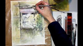 Як малювати фактури. Акварель по вологому для початківців. Watercolor tutorial for beginners