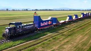 World First! Bike Flip On A Moving Train