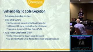 The 3 Way06 Practical Windows Kernel Exploitation Spencer McIntyre