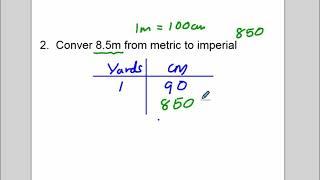 Converting metric and imperial