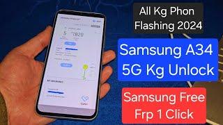 Samsung A34 5G Kg Lock Unlock / How To Kg Phone Flash / Free Samsung Frp Android 14  / #2024