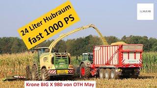 Krone BIG X 980 von OTH May: Mega Power im Mais 2024  |  Alex E