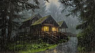 HEAVY RAIN and THUNDER on Tin Roof to Sleep Fast | ASMR, Relax, Reduce Stress with Rain Sounds