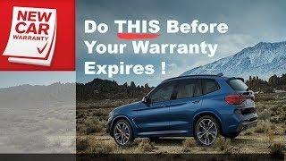 Do This before your warranty expires!