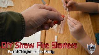 DIY Straw Fire Starters - Dynasty Preppers