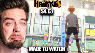 THE SPLIT STEP!!! COLLEGE VOLLEYBALL PLAYER REACTS TO HAIKYUU S4 E3