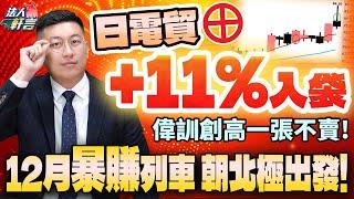 日電貿+11%入袋，偉訓創高一張不賣!12月暴賺列車，朝北極出發! 2024.12.05【法人軒言】徐紹軒分析師