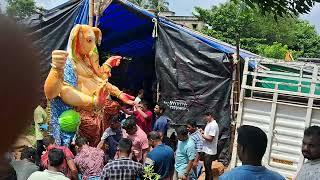 biz ganesh loading  at sukanta arts..2024#shortsfeed #ganeshmurti #shortvideo