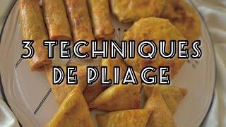 3 techniques de pliage avec des feuilles de brick