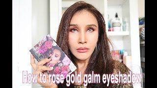 How to rose gold glam eyeshadow