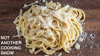 the ORIGINAL 3 ingredient FETTUCCINE ALFREDO recipe WITHOUT CREAM