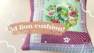 Create a Mind-Blowing Cushion with Eye-Catching 3D Tula Pink Fabric!