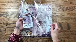 Decoupage Queen Lavender Paper Collection Flip Thru