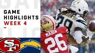 49ers vs. Chargers Week 4 Highlights | NFL 2018