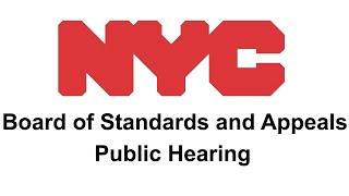 NYC Board of Standards & Appeals March 17 Review and Public Hearings Live Stream