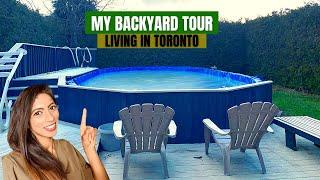 My House Backyard Tour | House in Toronto, Canada | Nidhi Nagori