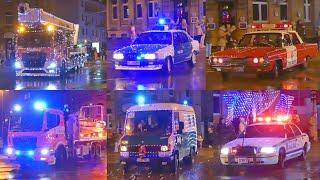 [XXL LICHTERFAHRT + OLDTIMER!] Weinachts Lichterfahrt In Hildesheim 2024. Feuerwehr, Zoll, UVM..