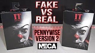 Fake Vs Real It Pennywise Version 2 Neca Action Figure Review