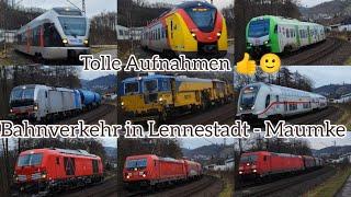 Bahnverkehr in Lennestadt - Maumke #schotterzug #vectron #train #züge #zug #treno #eisenbahn #former