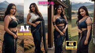 4K AI Desi Divas Lookbook Ep - 166| Vysoke Tatry - Slovakia| AI Fashion Unveiled | AI Lookbook