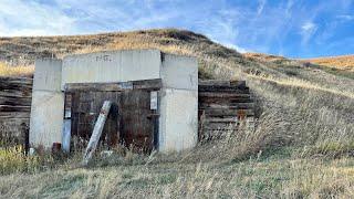 We Found a Concrete BUNKER Cut Into a Hill at our Ranch!!