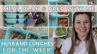 Husband Lunches | Meal Prep with Me for the Week | Packed Lunch Box Ideas for Work | Easy Ideas