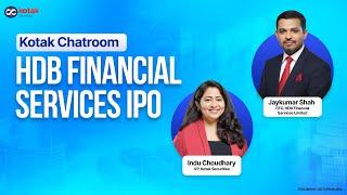 Exclusive Interview with HDB Financial Services CFO | HDFC Bank | IPO Key Details | Issue Size