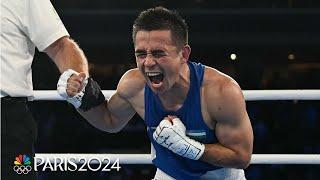 Hasanboy Dusmatov works Billal Bennama to win men's 51kg boxing gold medal | Paris Olympics