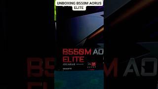 unboxing b550m aorus elite #ytshorts #youtubeshorts #b550m #aorus #gigabyte #gaming #pc #gamer