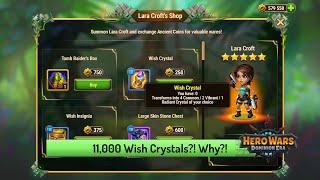 Why I Spent All of My Lara Croft Coins on Wish Crystals — Hero Wars: Dominion Era